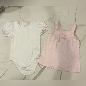 Kissy Kissy Pink and White Baby Outfit Set Size 12-18 months